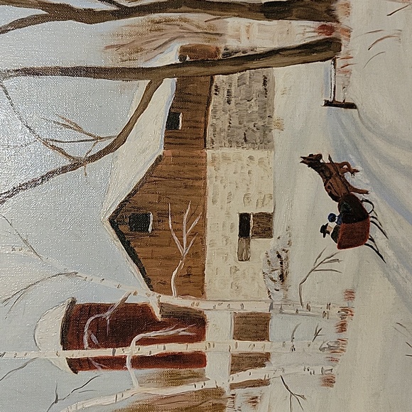 Original 1969 Oil On Board Painting - Picture 4 of 7